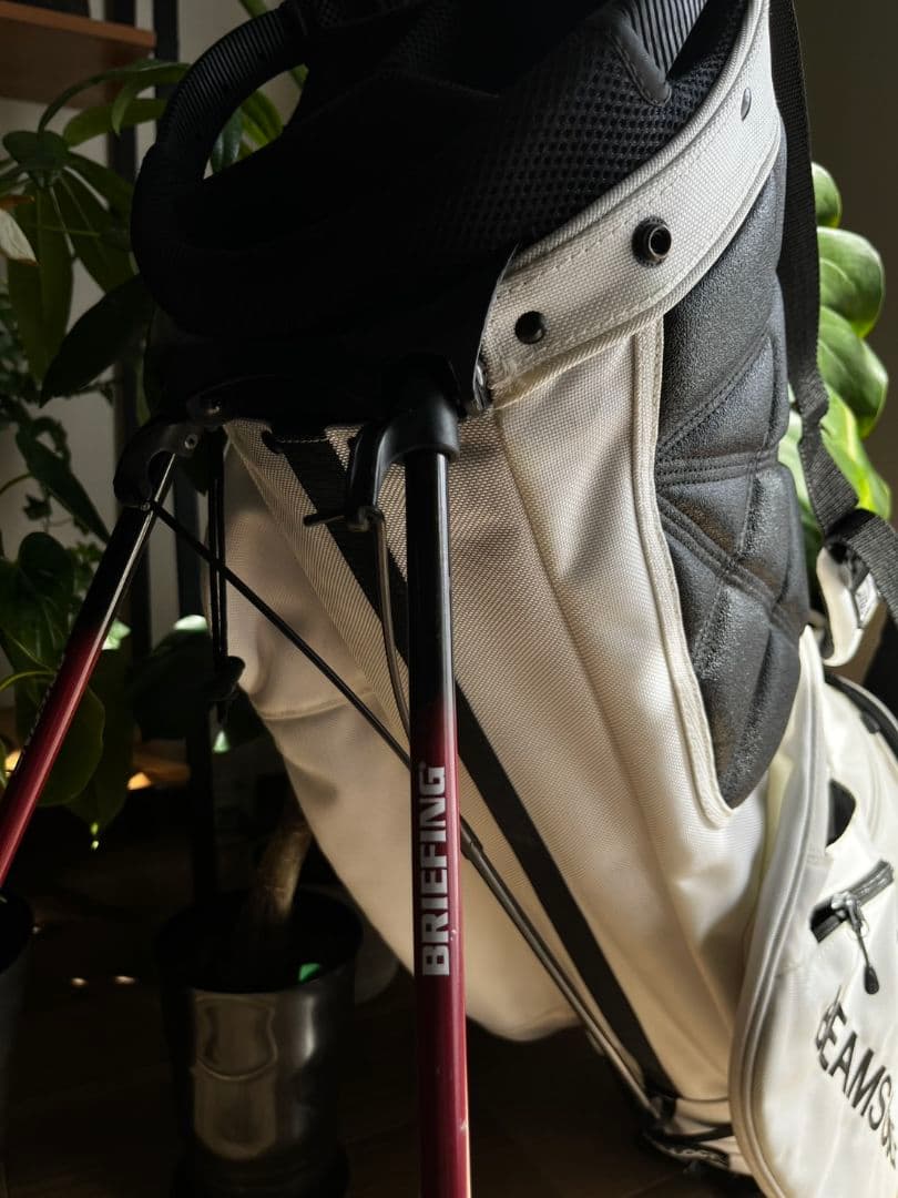BRIEFING BEAMS GOLF キャディバッグ ホワイト