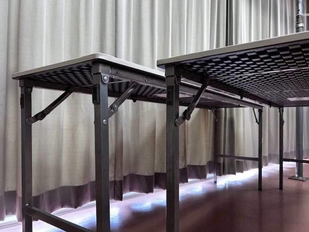 超軽量！アイリスチトセ折り畳み会議テーブル（棚無し）２台