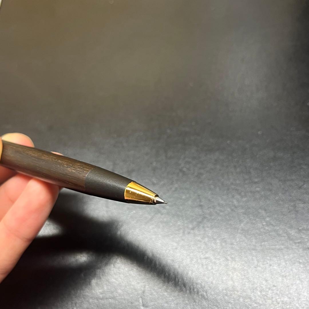 【旧型】野原工芸 ハカランダ シャープペンシル　ゴールド