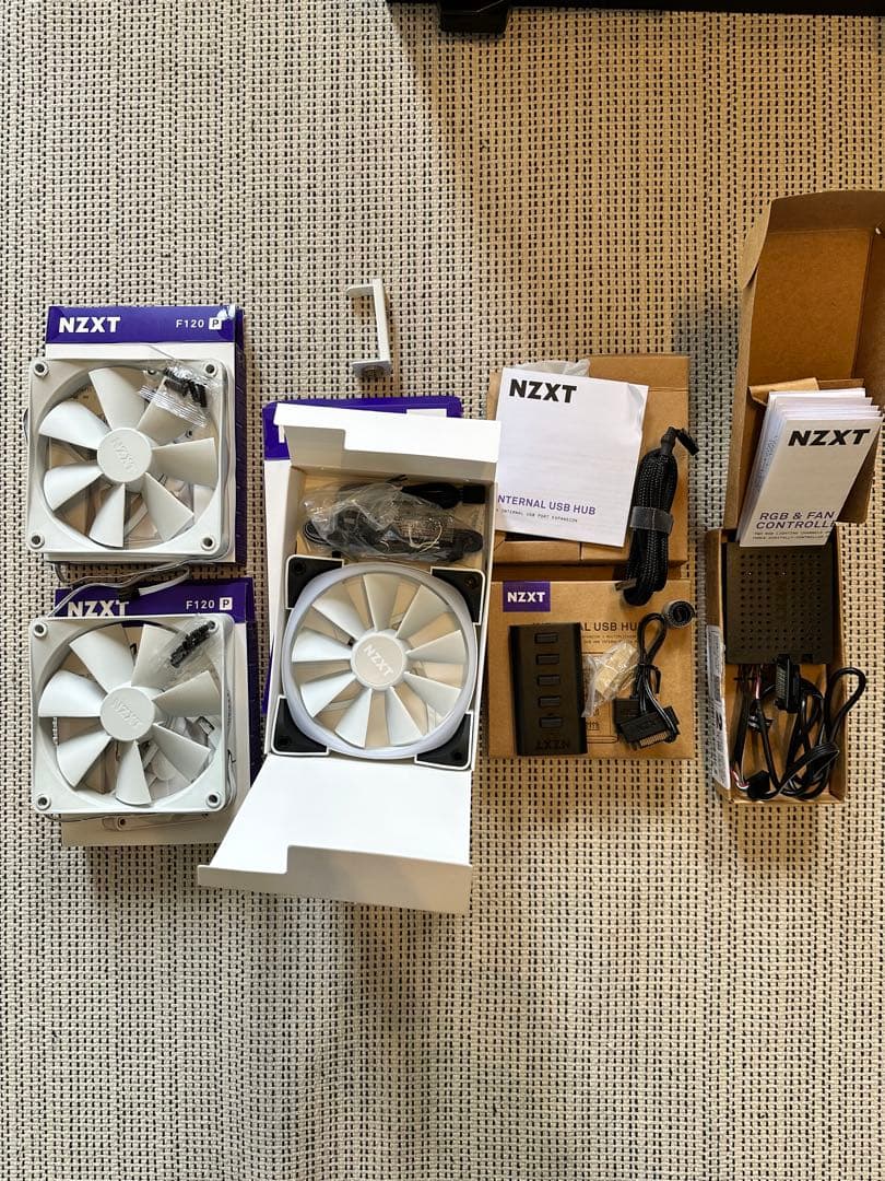 NZXT H510 White & Black RGBファンなどセット