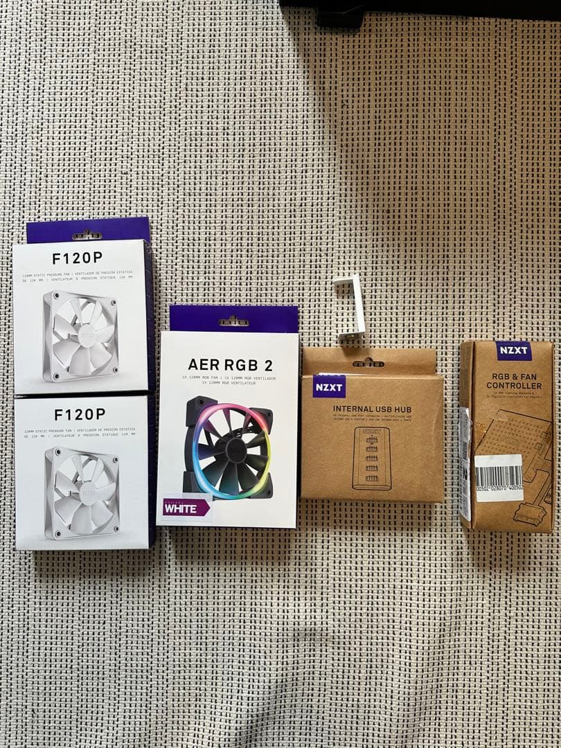 NZXT H510 White & Black RGBファンなどセット