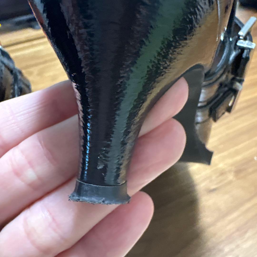 SLY黒 ポインテッドトゥ ミュール