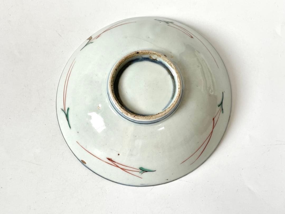 骨董　アンティーク　古九谷　色絵古九谷　鳳凰図　小碗　小皿　向付　金継ぎ　箱付き