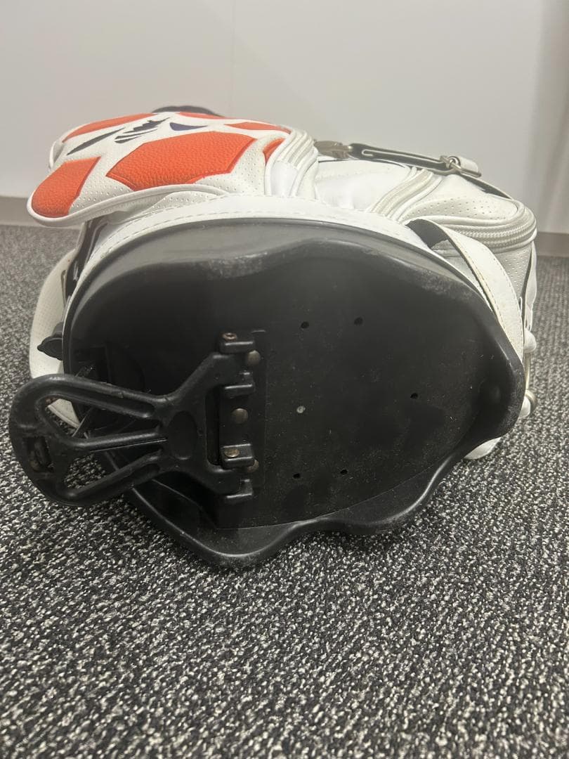 RODDIO ゴルフバッグ ハニカム　ホワイト×オレンジ044