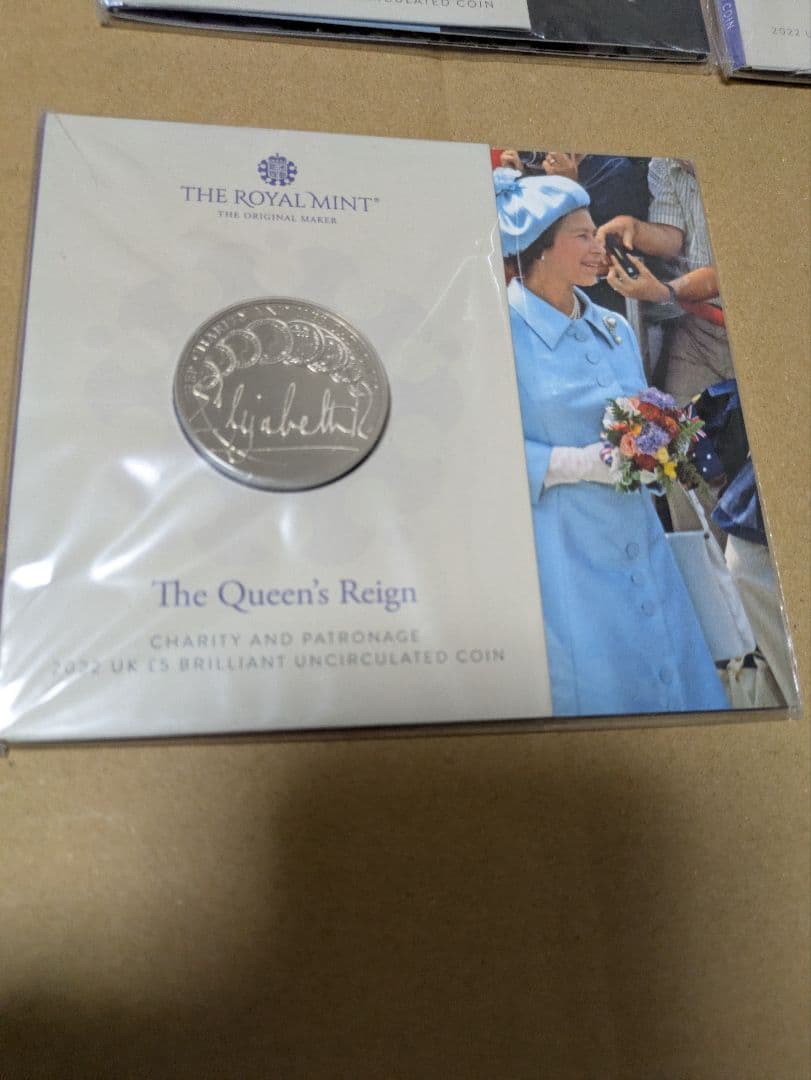 エリザベス女王　白銅貨4セット