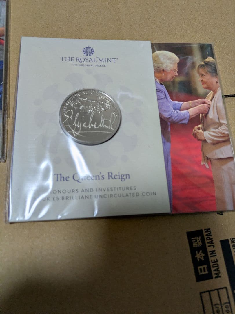 エリザベス女王　白銅貨4セット