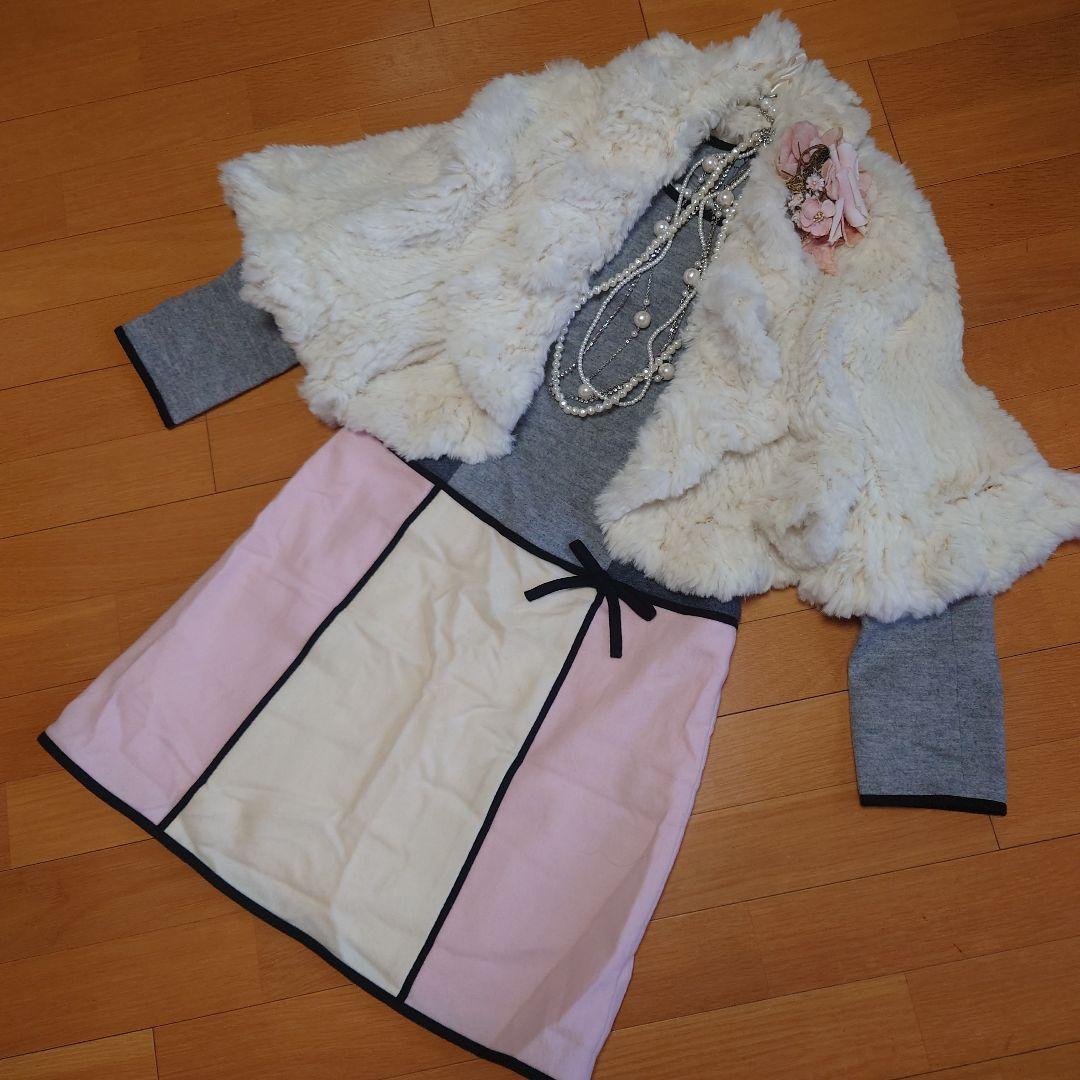 エムズグレイシー♥️ステンドグラスみたいな大人可愛い✨春色ワンピース✨美品　３６