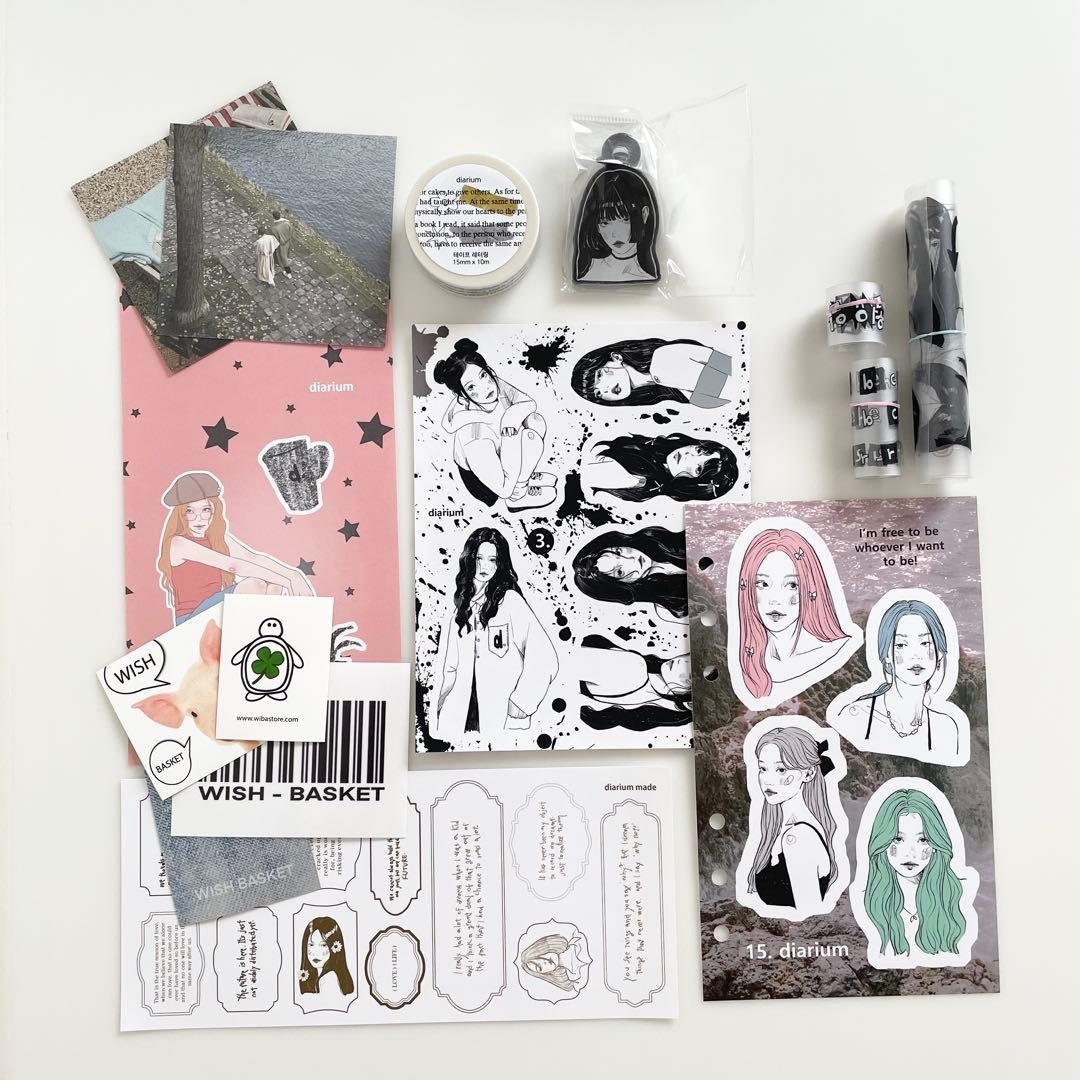 早い者勝ち　韓国　バインダー　貯金　diarium セット　B A6 リフィル