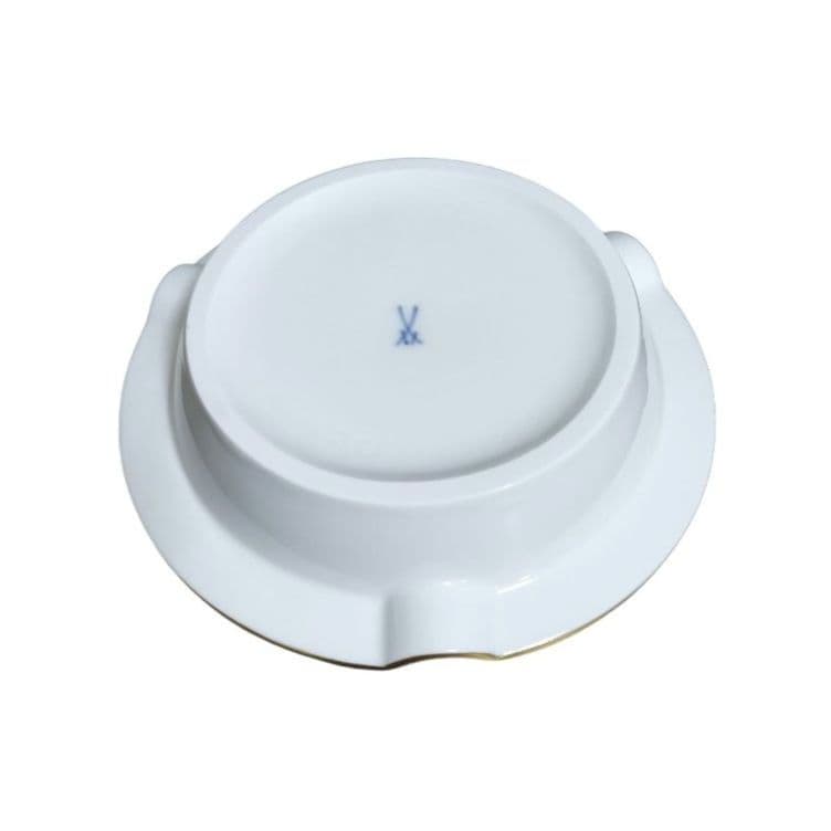 ★廃盤 未使用★ MEISSEN マイセン 双剣 アッシュトレイ 灰皿 小物入れ