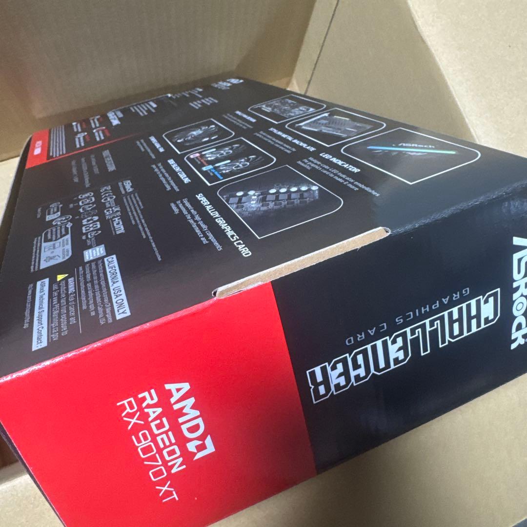 RADEON RX9070XT 16GB AMD ASRock 保証有