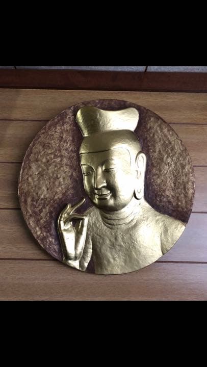 Buddha statue [弥勒菩薩] 今村三郎作品 石膏彫刻 8万円。