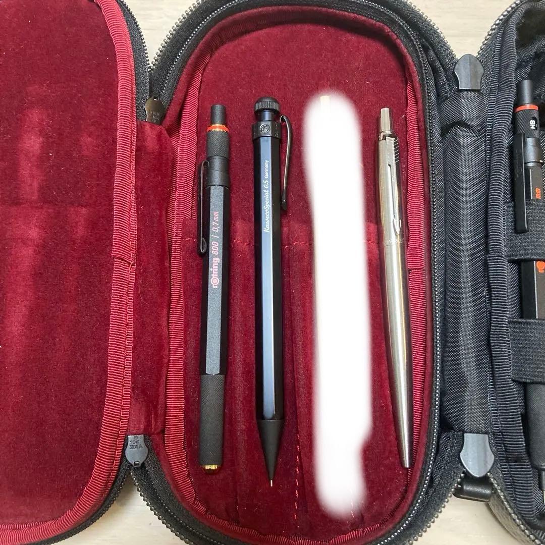 シャーペン　ボールペンまとめ売り　筆箱付き