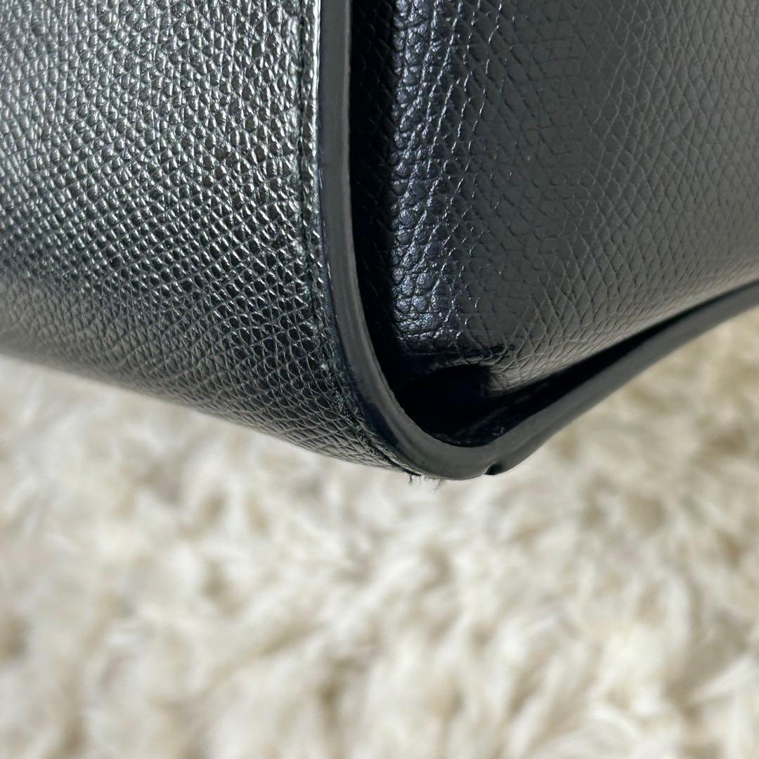 美品 FURLA フルラ ショルダーバッグ 2way 黒 ゴールド メトロポリス