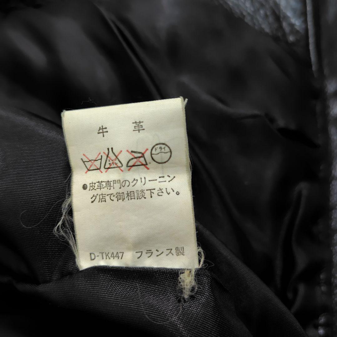 レア A.P.C. 牛革 シングルライダース riri フランス製ヴィンテージ