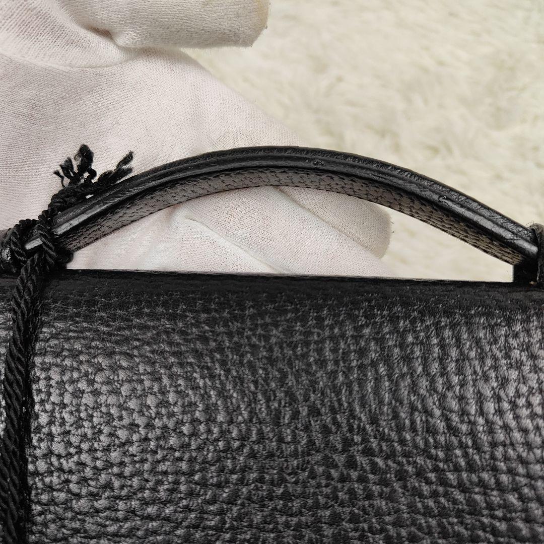 本日限定価格　ロエベ　ブリーフケース　アナグラム　シボ革　A4収納可能　鍵付き