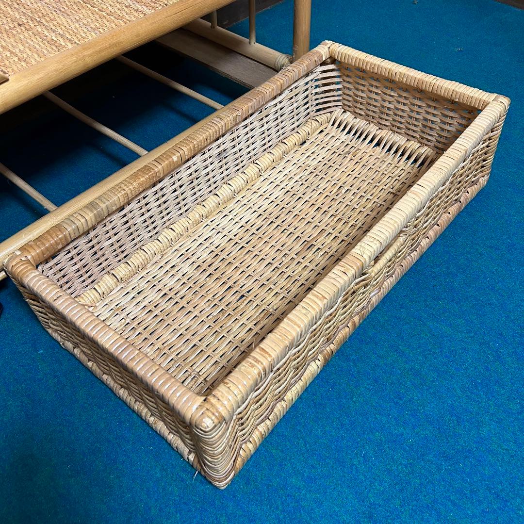 美品！ラタン　ハンガーラック