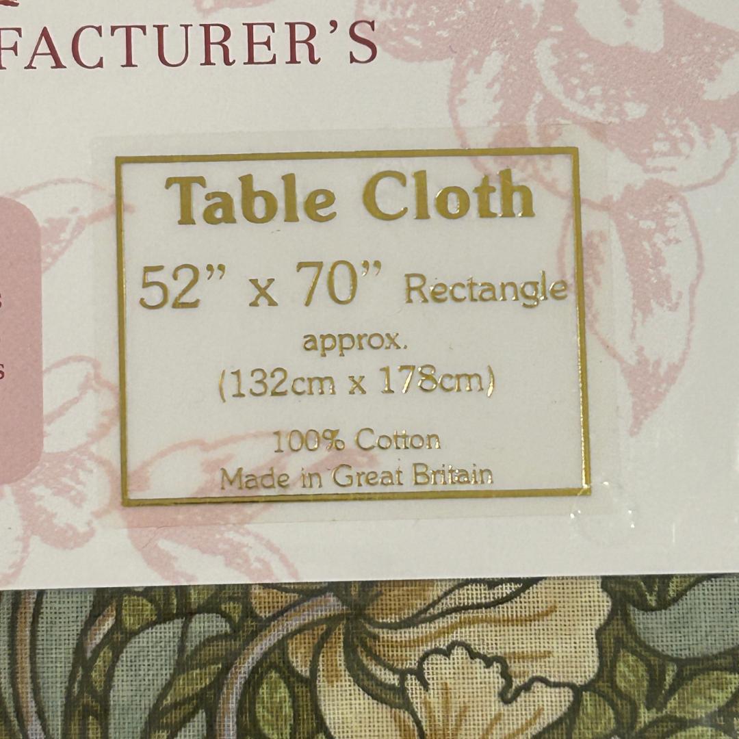 アウトレット♥ウィリアムモリス英国製テーブルクロス２個セット特別価格