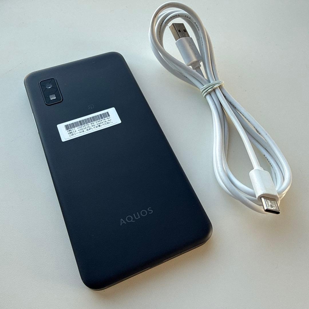 【極美品】AQUOS wish3 ブラック スマートフォン 本体