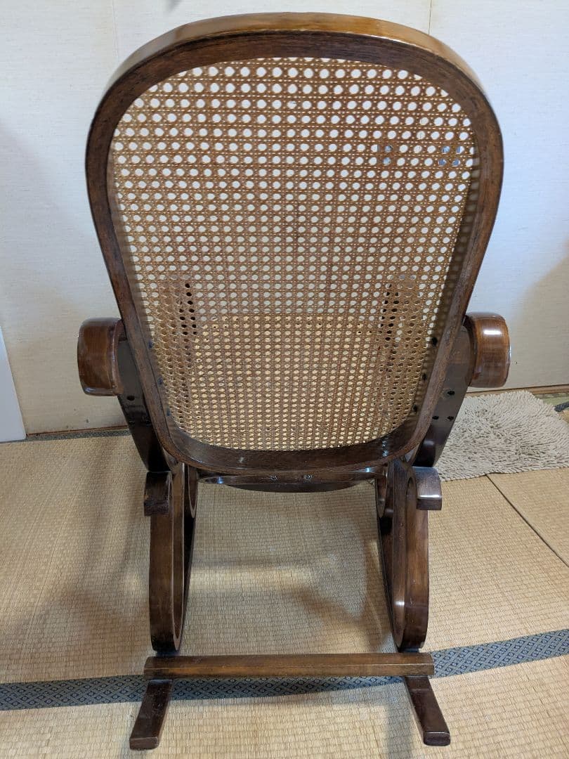 【美品】ビンテージ ラタン ロッキングチェア ベントウッド 曲木 希少
