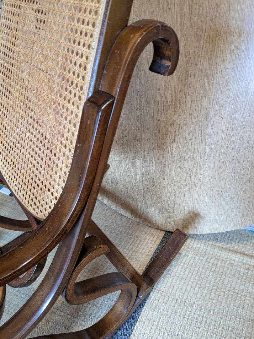 【美品】ビンテージ ラタン ロッキングチェア ベントウッド 曲木 希少