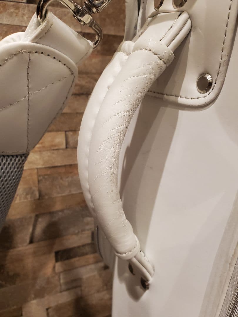 DESCENTE ホワイト キャディバッグ