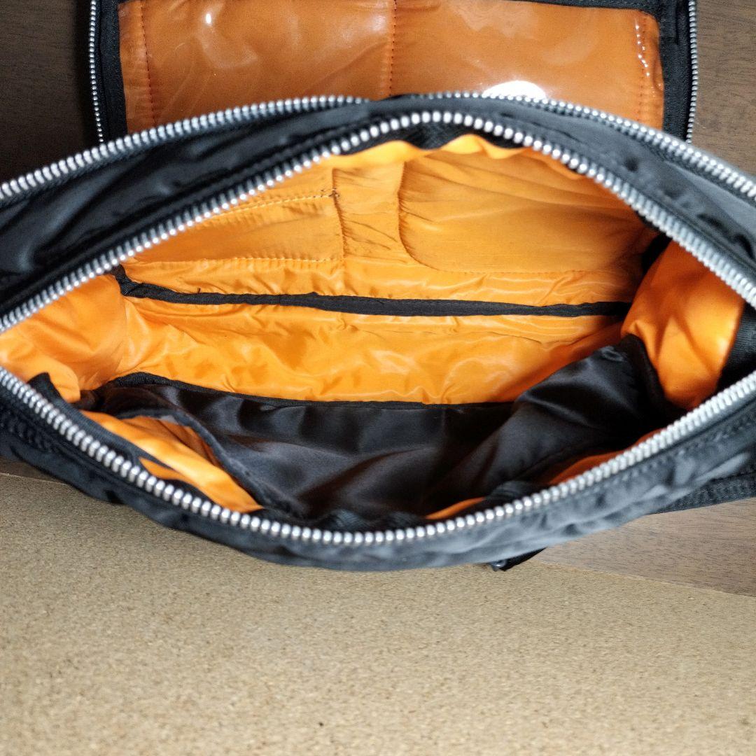 美品 PORTER ショルダーバッグ タンカー ブラック 2層式 Lサイズ