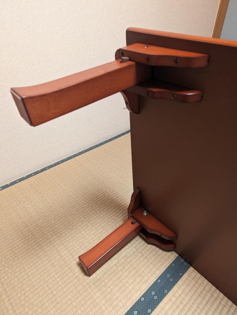 座卓 テーブル 折りたたみ ブラウン ローテーブル 天然木使用 ちゃぶ台 和室