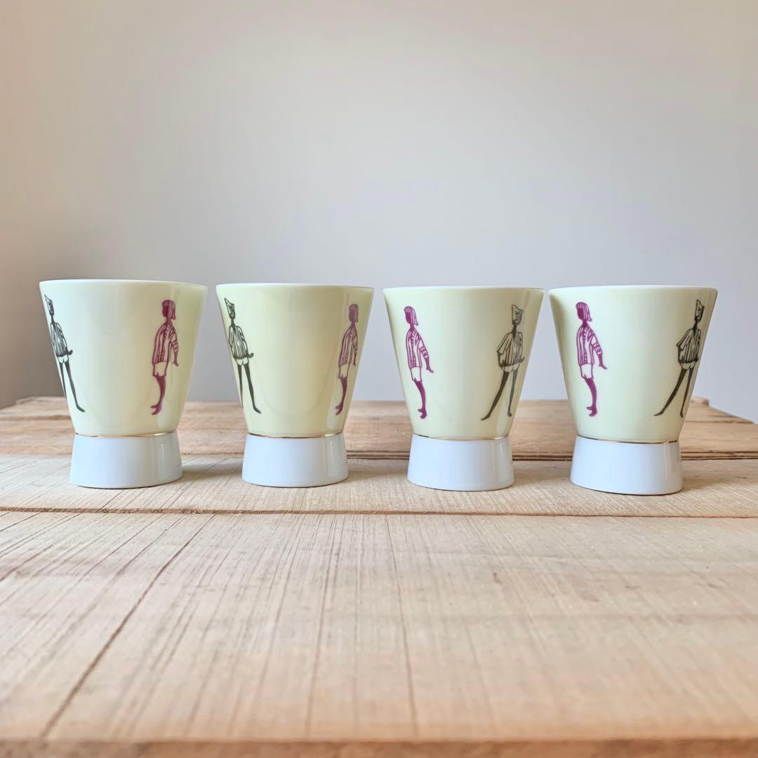 当時物　モデル　イタリアン　お猪口　湯呑　器　9個　アンティーク　ヴィンテージ