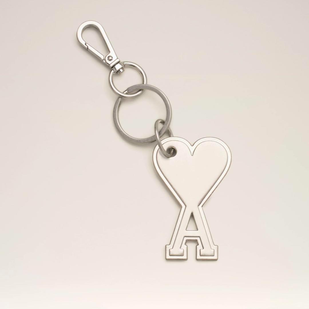 【新品】AMI PARIS Ami de Coeur ハートロゴキーリング：