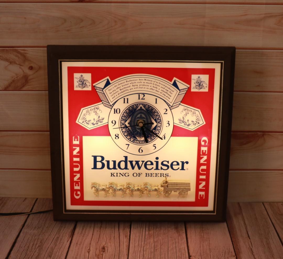 Budweiser バドワイザー ビンテージ 時計 壁掛け時計 ビール看板