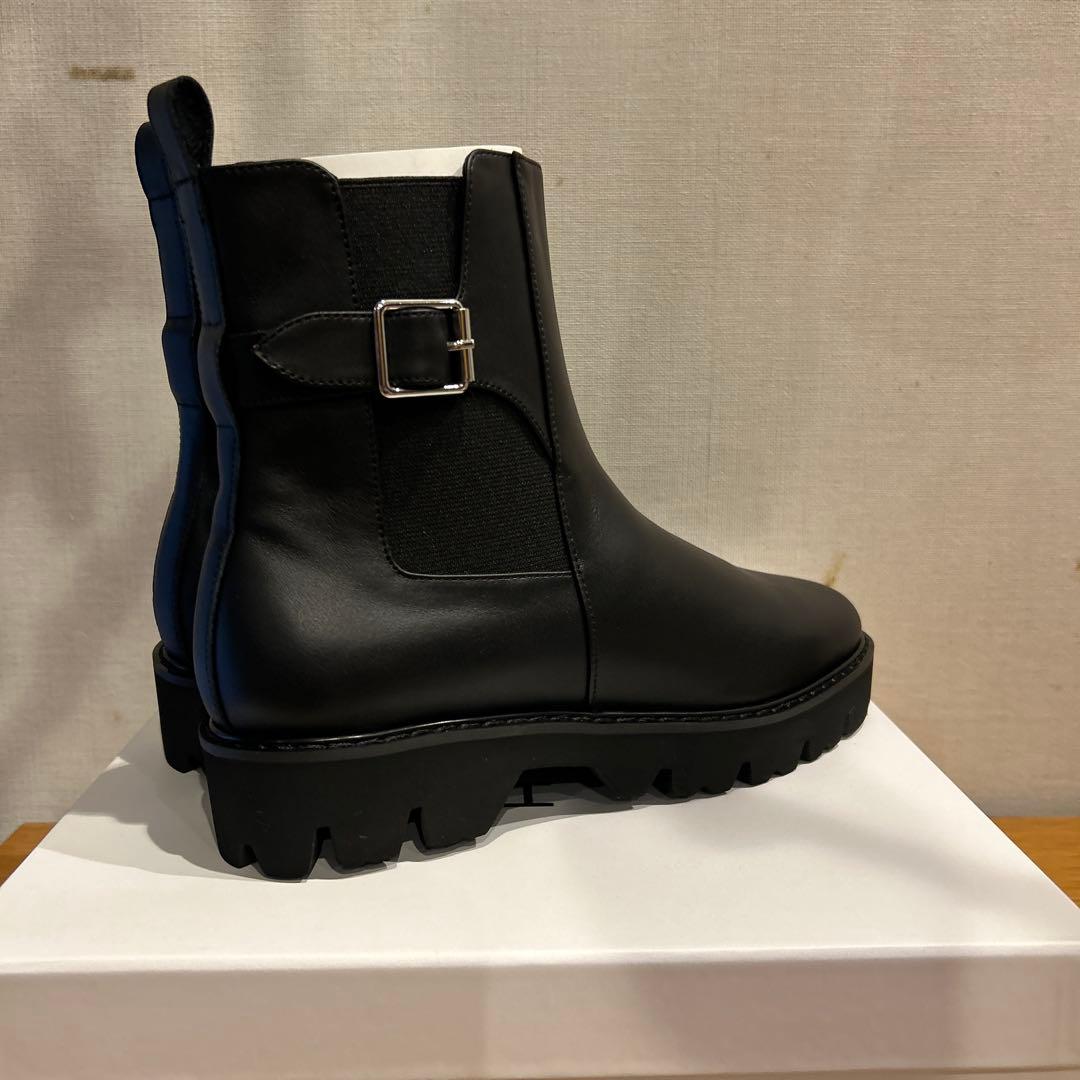 【新作・新品】卑弥呼 トラックソールサイドゴアベルトブーツ本革ブラック