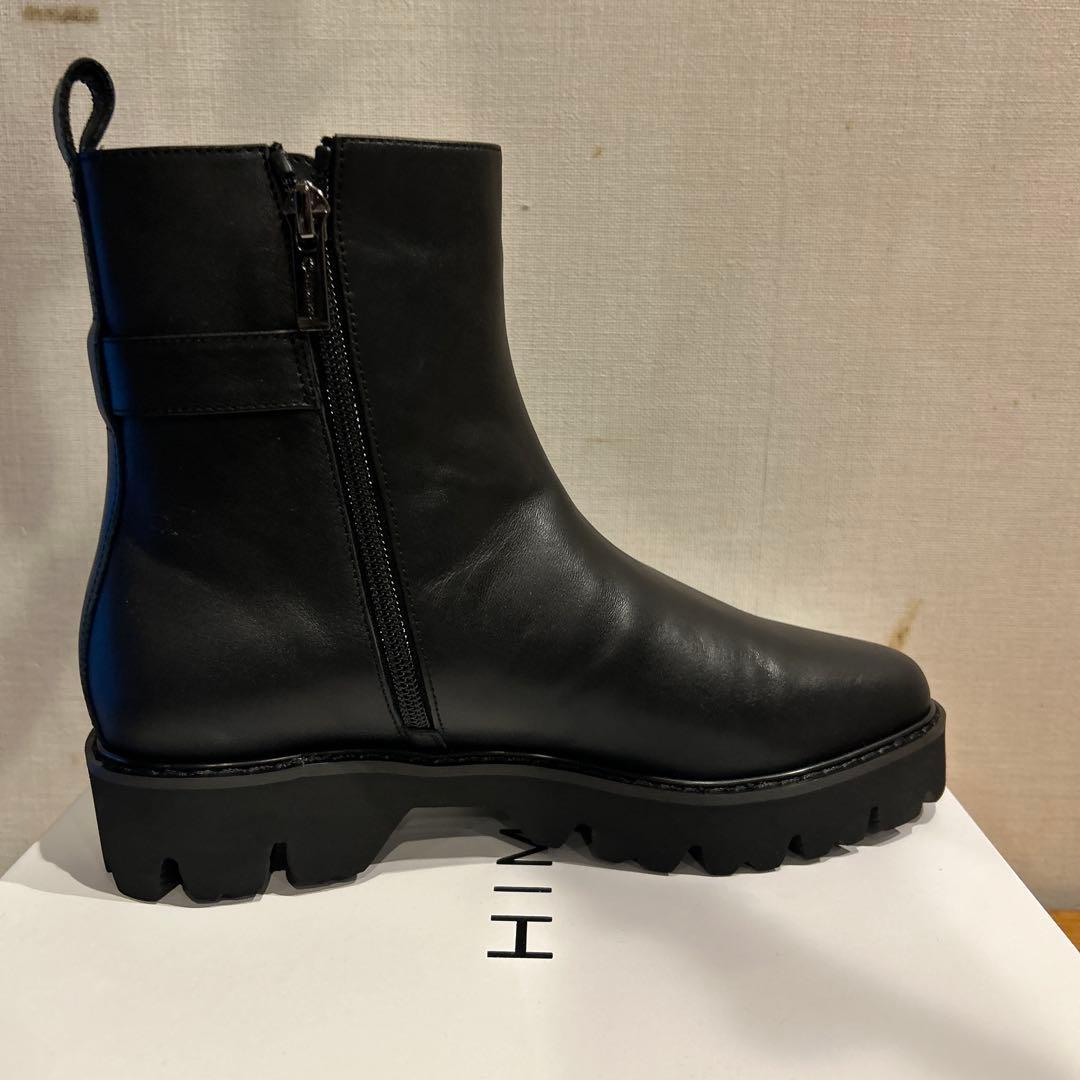 【新作・新品】卑弥呼 トラックソールサイドゴアベルトブーツ本革ブラック