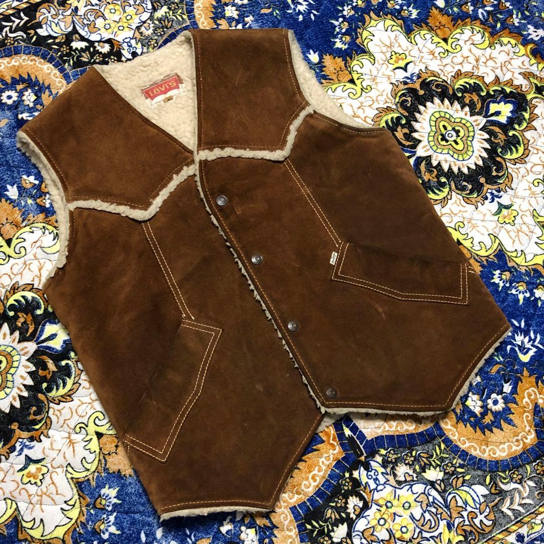 リーバイス　レザーベスト　スウェード　ヴィンテージ