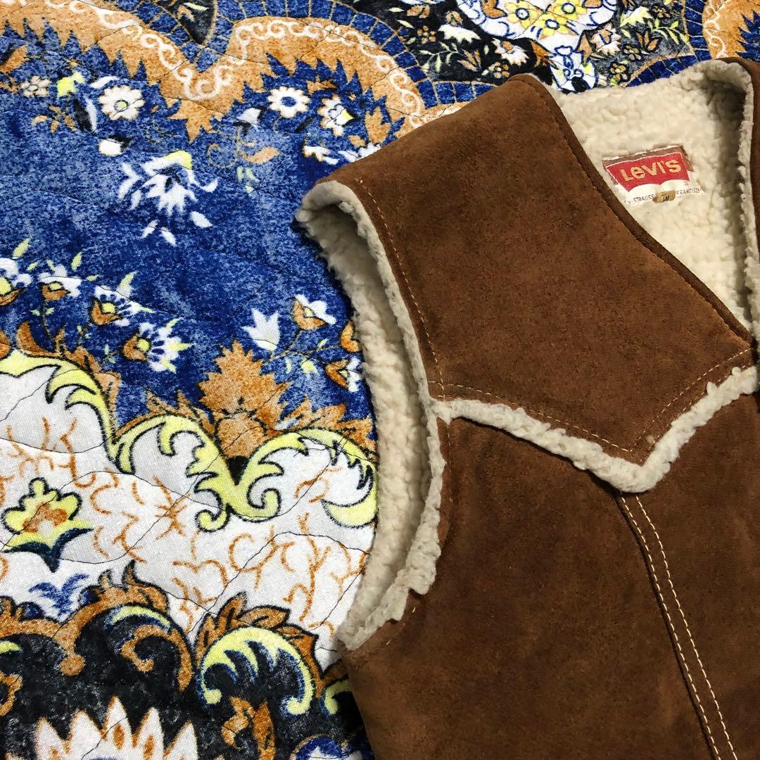 リーバイス　レザーベスト　スウェード　ヴィンテージ