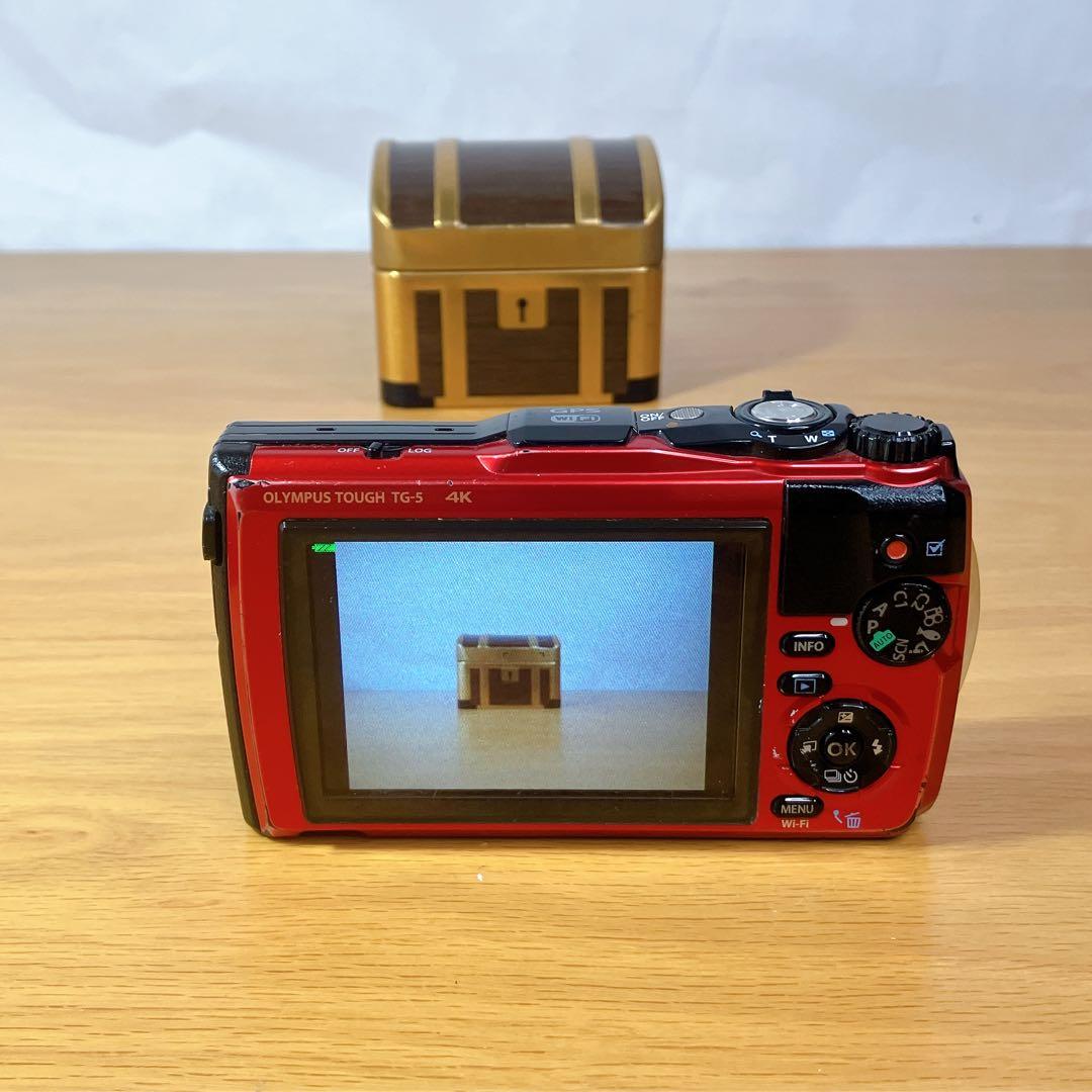 【動作確認済み】OLYMPUS TG-5 赤 防水 耐衝撃
