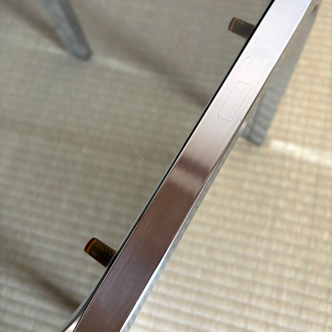 ミッドセンチュリー アイアンフレーム コーヒーテーブル ガラステーブル レトロ