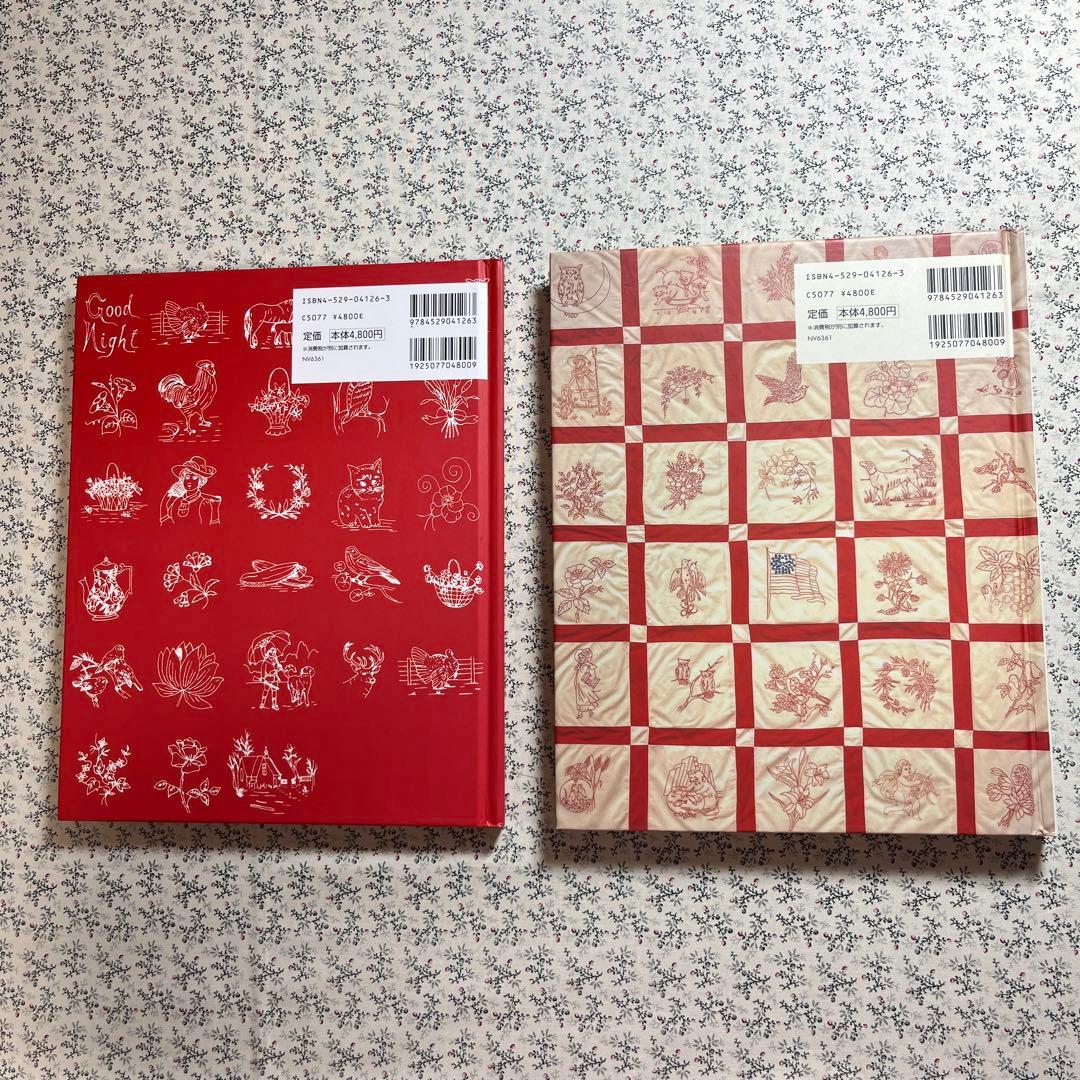 RED&WH ITE アメリカのレッドワークキルトと図案集