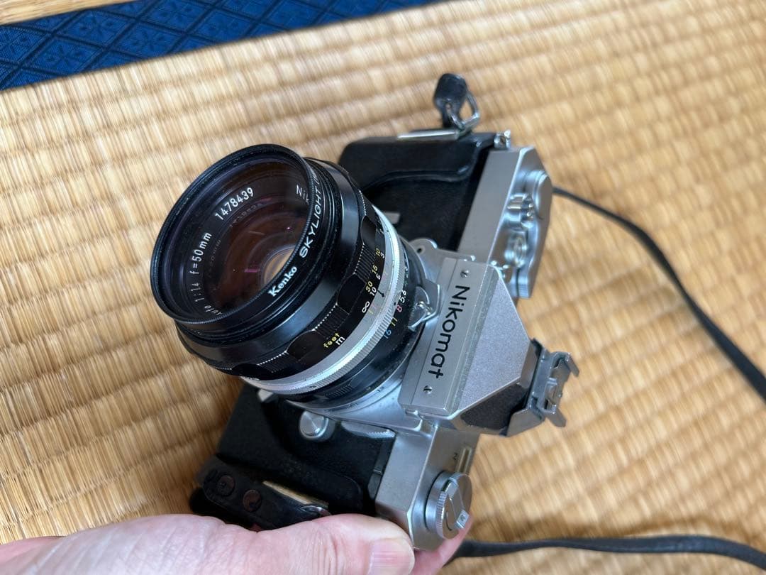 ニコマート　一眼レフ　フィルムカメラ、広角レンズ、望遠レンズ