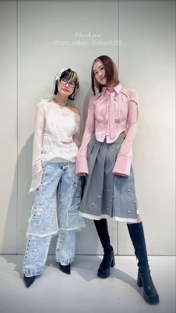 即日発送 完売 新品 neith. Lace Tied Shirts(Pink)