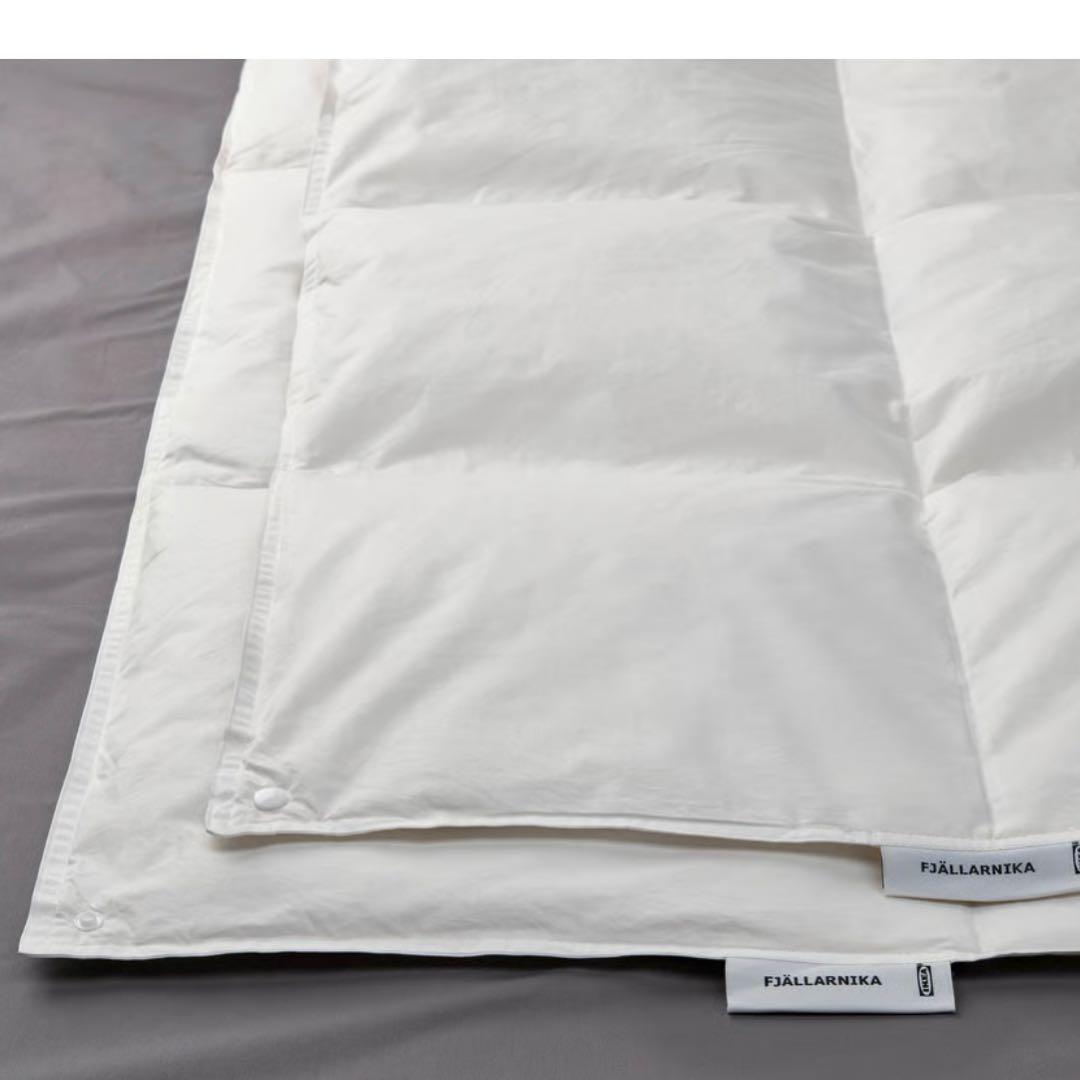 美品 IKEA イケア 掛け布団 2枚セット フェザー