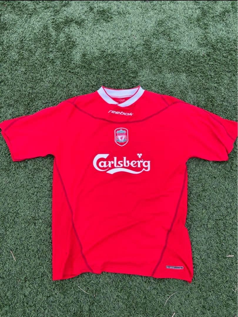 リバプール Reebok ジャージ レッド　ゲームシャツ 2004/02 赤