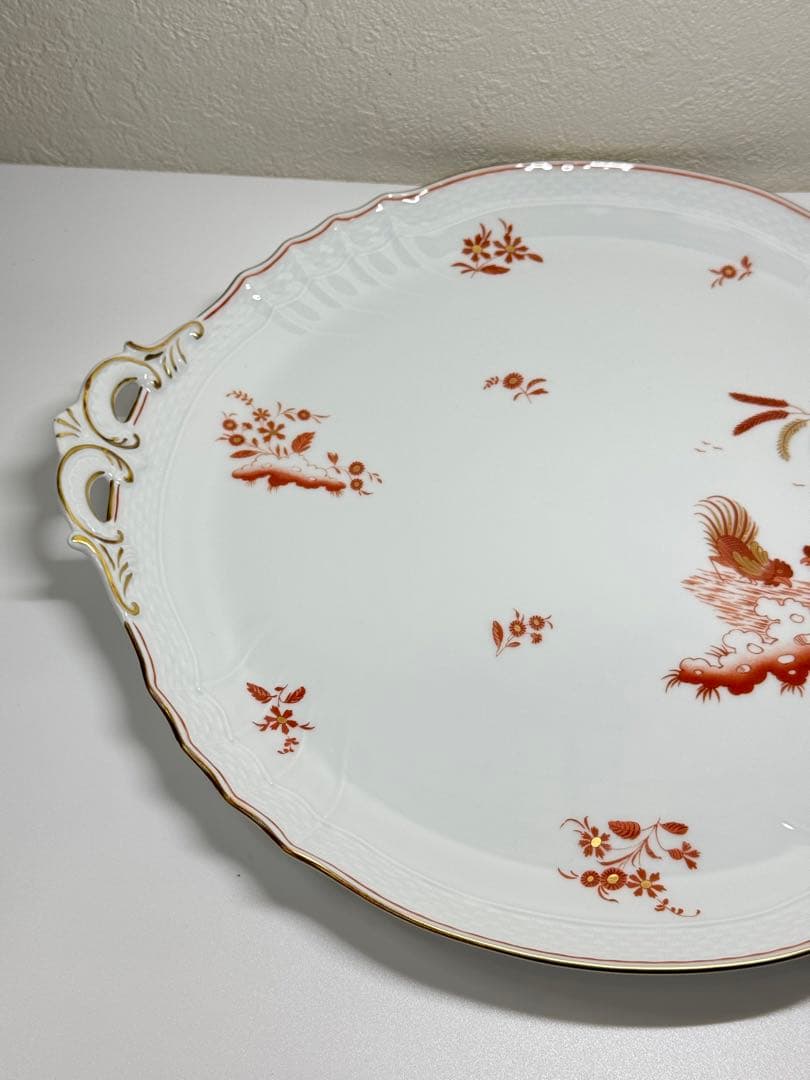 【希少 】Richard Ginori レッドコック 取手付 大皿 プレート