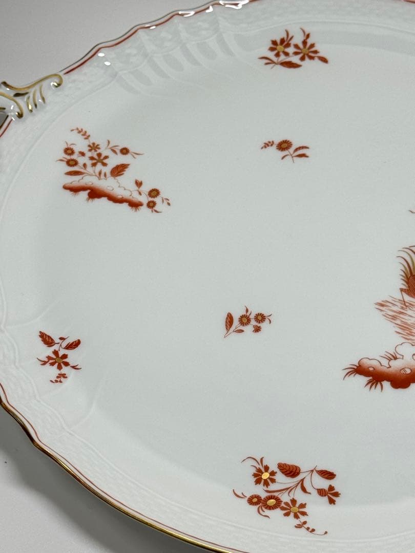 【希少 】Richard Ginori レッドコック 取手付 大皿 プレート