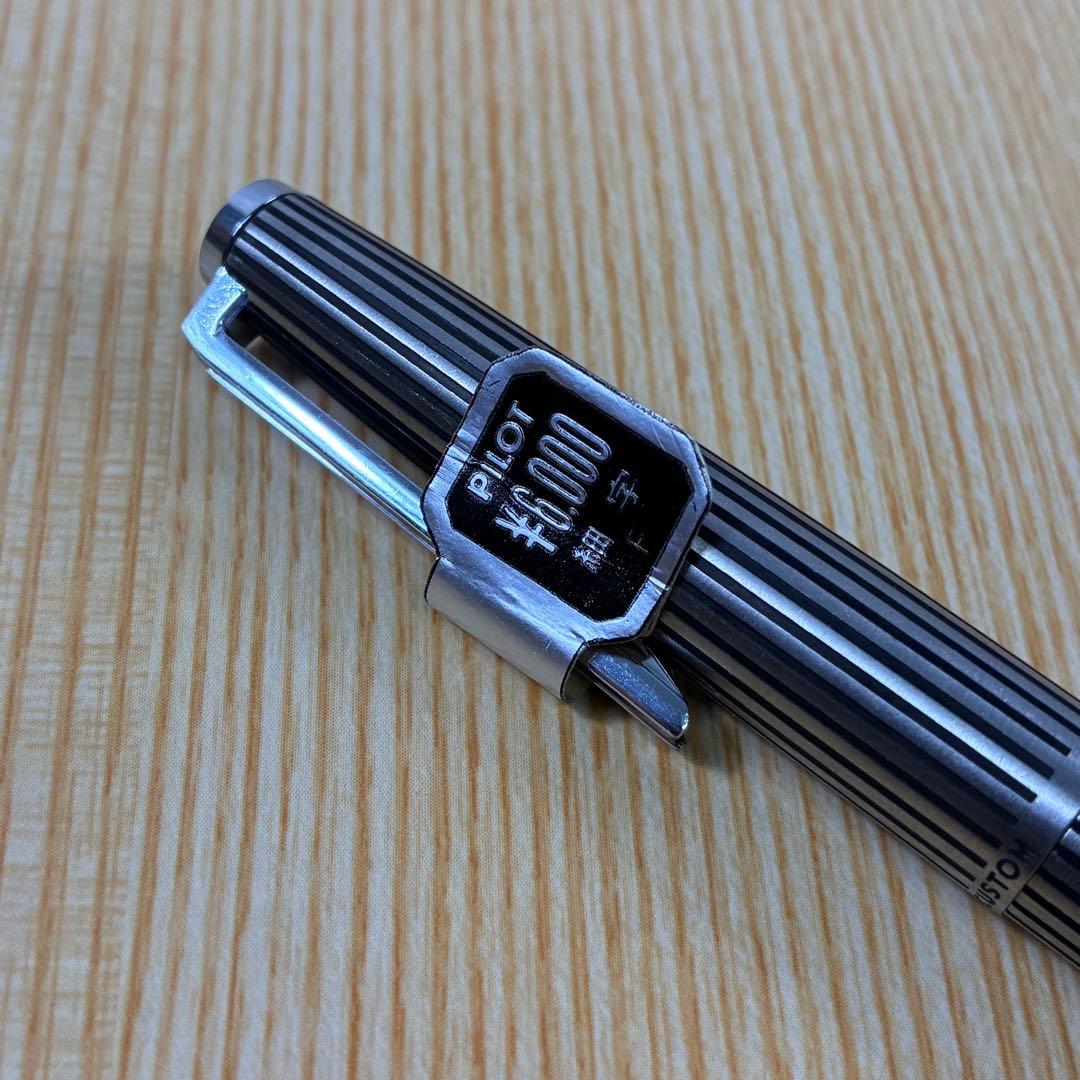 【希少】PILOT パイロット 万年筆 カスタムストライプ ペン先F 細字
