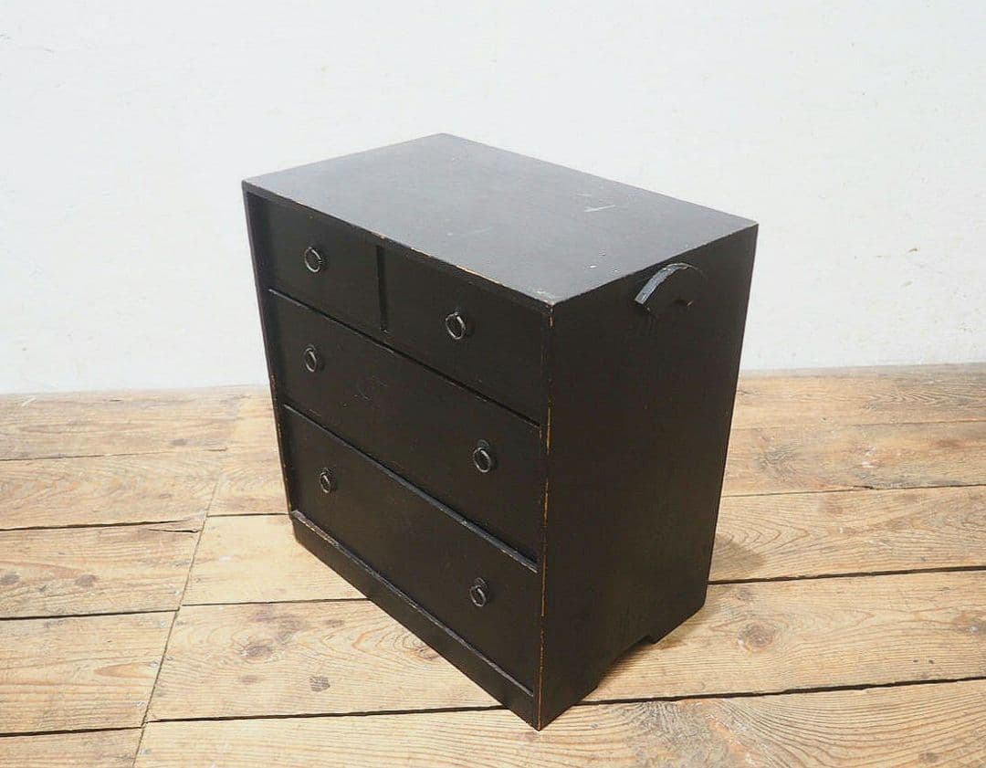 1335 レトロな小箪笥　引き出し　収納棚　展示台　和タンス　アンティーク　骨董