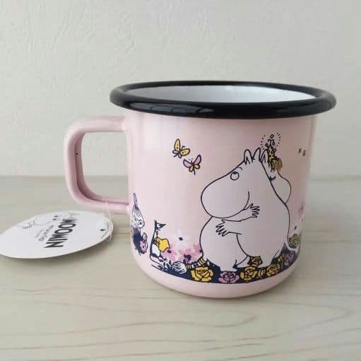 新品　フィンランド　ムーミン　ホーロー マグ　370ml　ハグ　北欧　ミイ