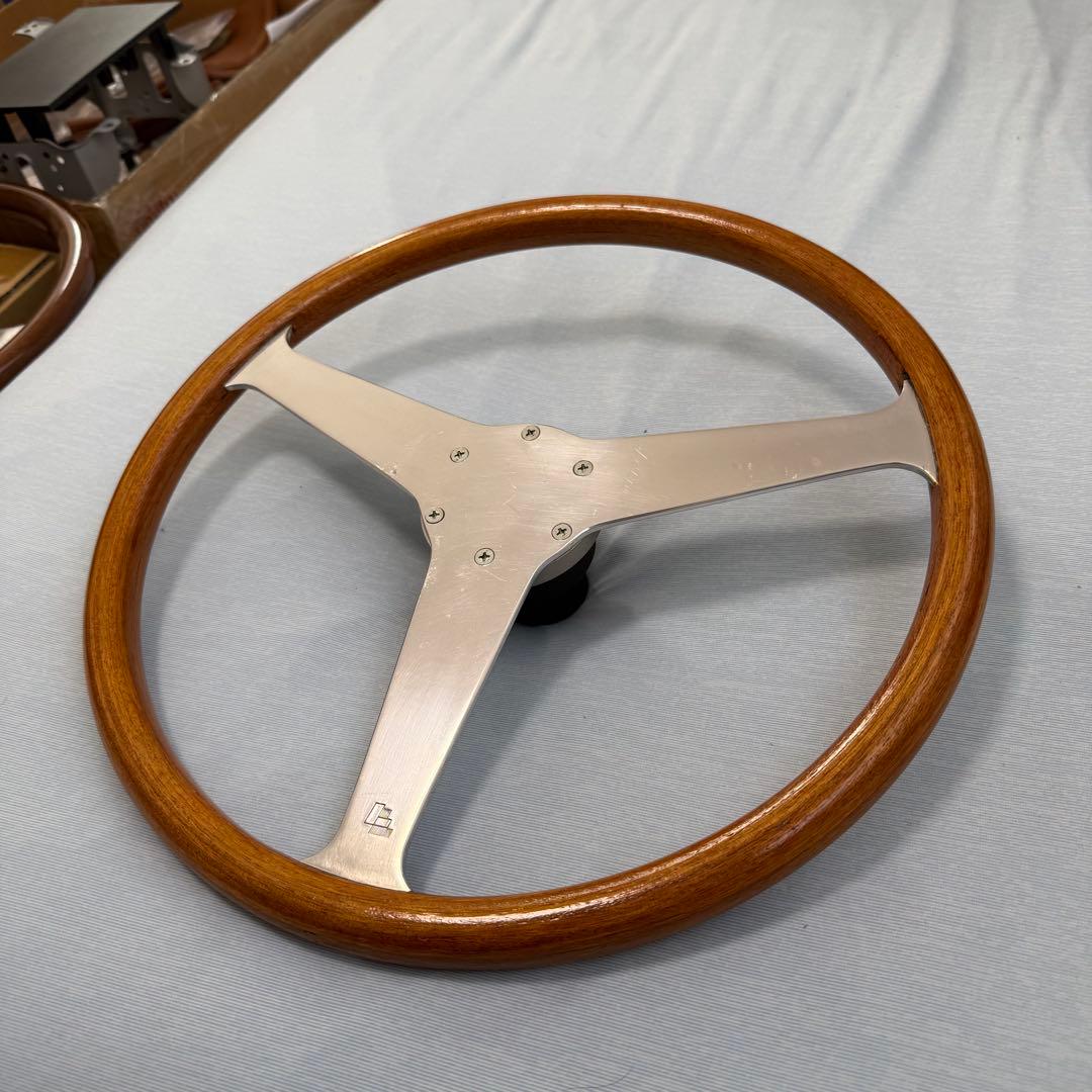 ぶ*つ様 希少　レスレストン　ウッド　ステアリング ボス付き　ミニ　　mini