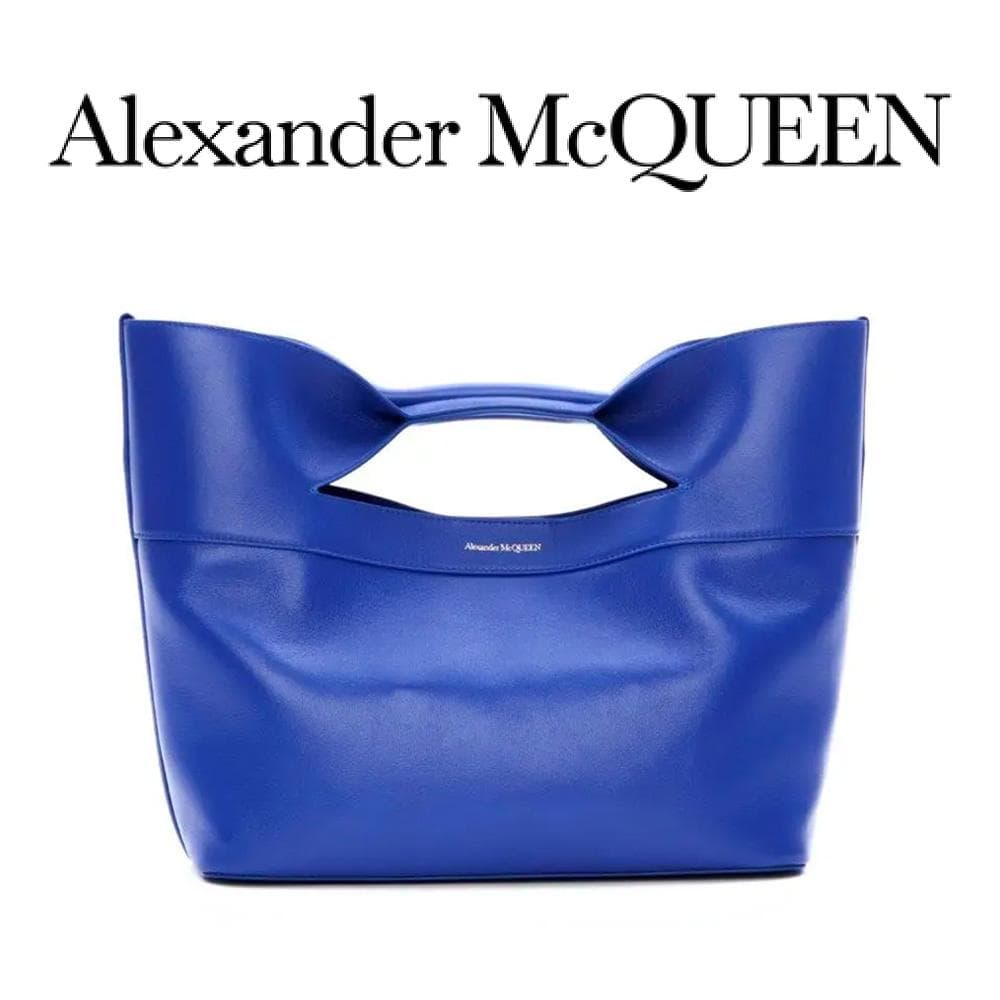 ALEXANDER McQUEEN The Bow 2WAY BAG ブルー