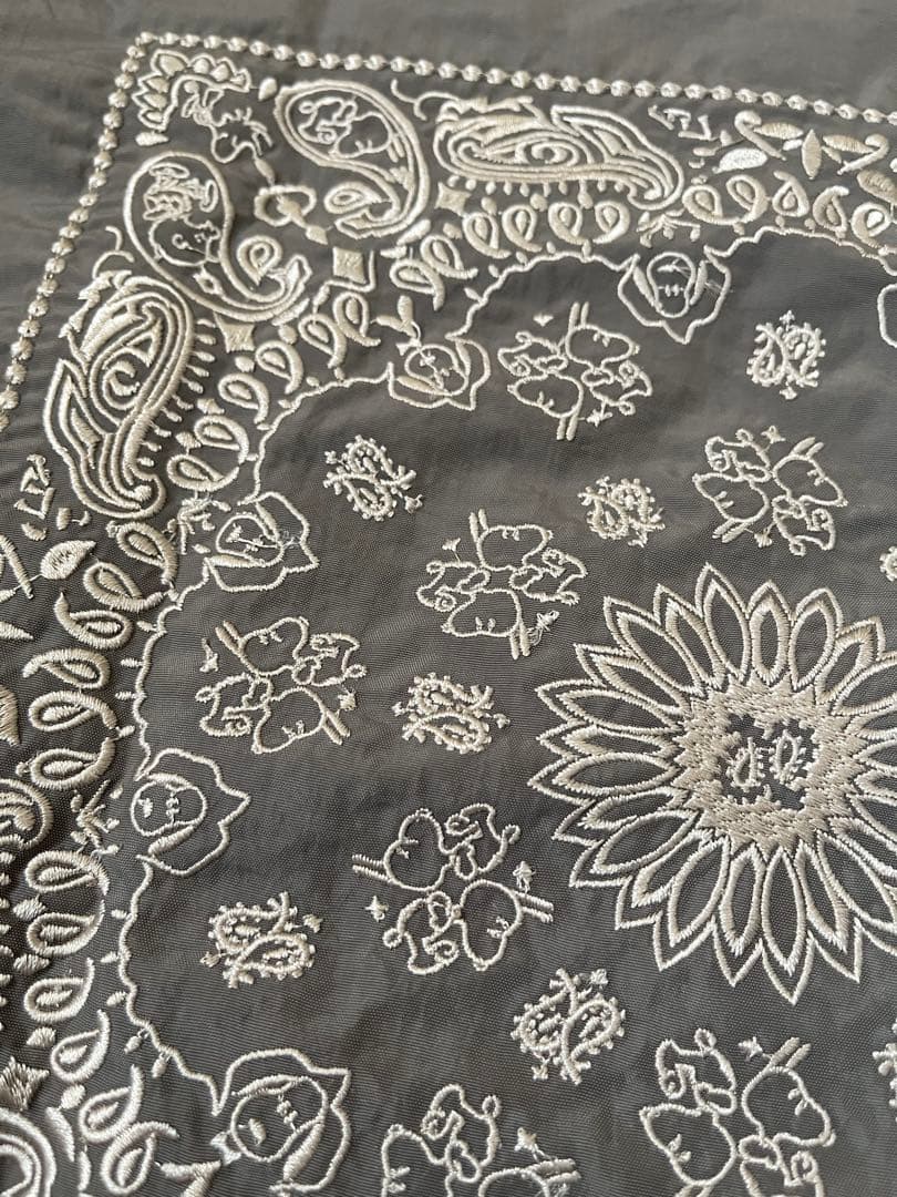 【未使用】Ball&chain スヌーピー　バンダナ柄　グレーL