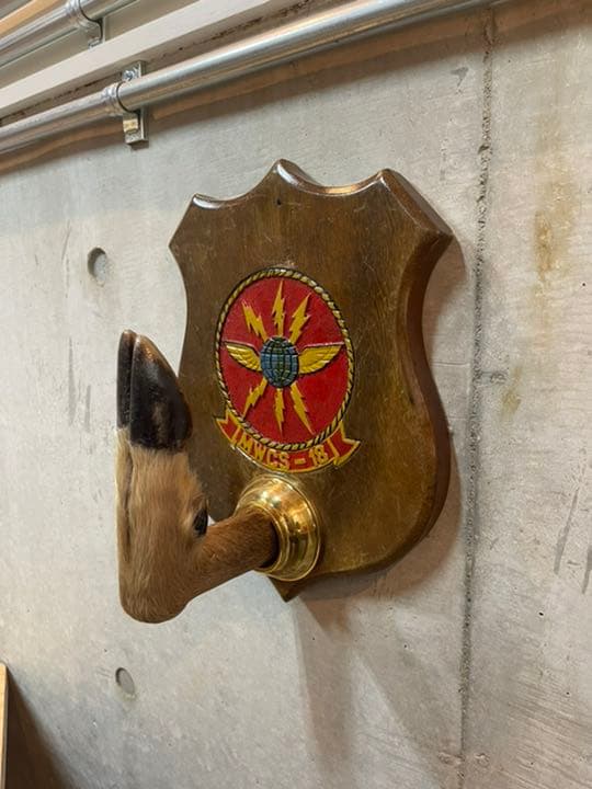 ヴィンテージ 鹿脚 フック 壁掛け プレート コート掛け